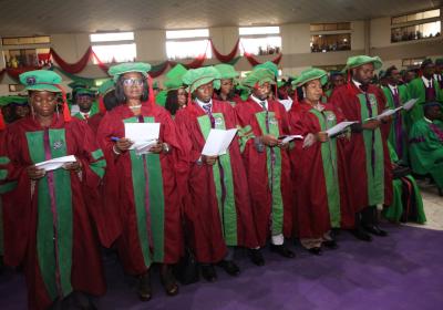 A Cross Section Of Matriculating Doctorate Students Also Taking Their Matriculation Covenant