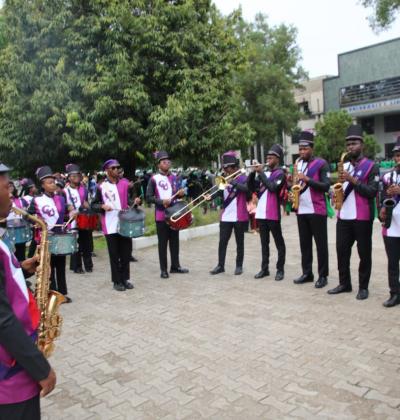 Members Of The Covenant University Band Providing Music During The Procession