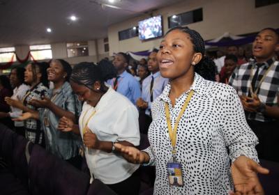 A Cross Section Of Covenant Students During The Chapel Service