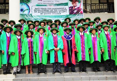 Members Of Covenant Universitys Senate In A Group Photograph After The 28th Inaugural Lecture Delivered By Professor Solomon U. Oranusi