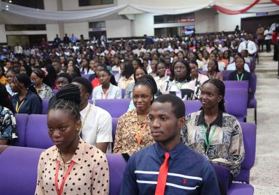 A Cross Section Of Returning Students At The Assembly