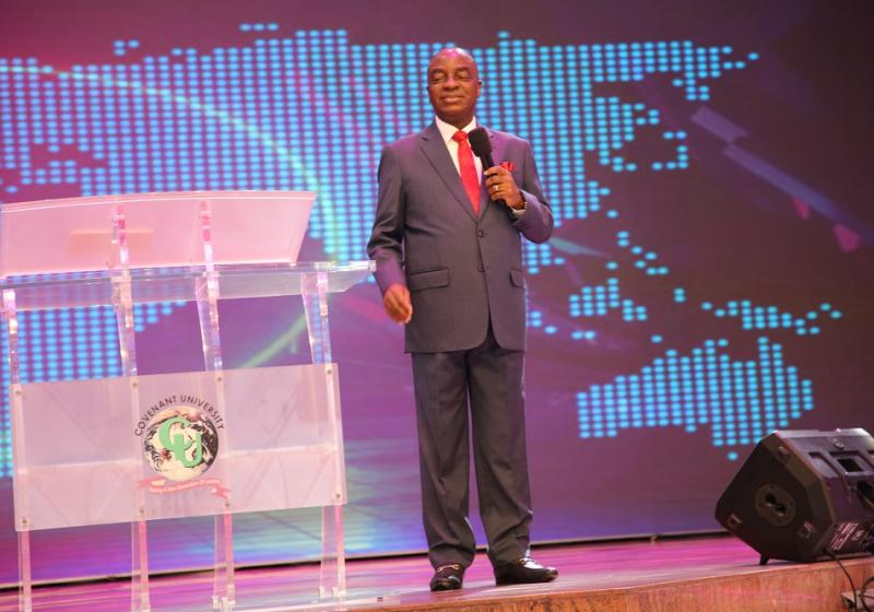 Chancellor Dr David Oyedepo Giving His Charge And Declaring The Programme Open