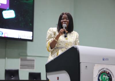 Registrar Mrs Regina Tobi David Making Her Presentation At The Programme